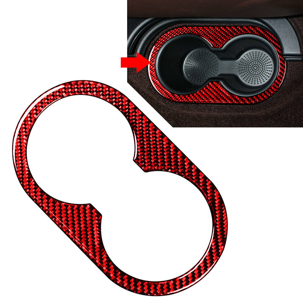 Red Rear Water Cup Holder Panel Cover Trim for Dodge for Ram 1500 2500 3500