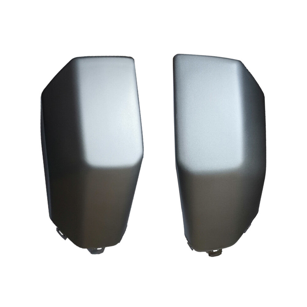Pack of 2 Front Bumper End Cap Pad Cover for FJ Cruiser 2007-2014 Silver Plastic Q