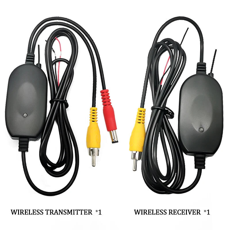 Car 2.4Ghz RCA Wireless Reverse Back UP Rear View LED Camera Parking Sensor Kit