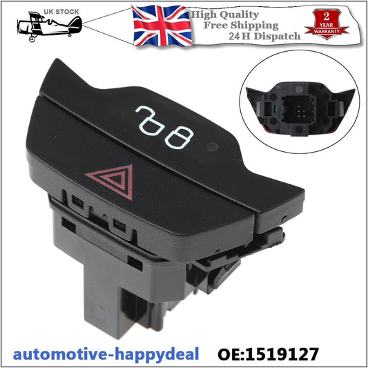 HAZARD WARNING LIGHT SWITCH for FORD TRANSIT CUSTOM FIESTA MK7 FOCUS 1519127