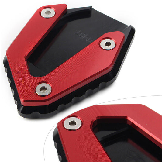 Kickstand Side Stand Enlarger Foot Plate Pad Fit for Yamaha MT 07 FZ 07 14-2021 Red Q