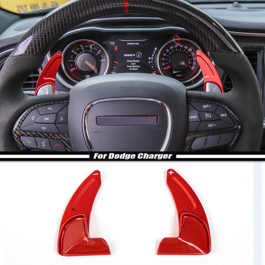 for Dodge Charger 15-23 Accessories Red Steering Wheel Paddle Shifter Extensions v