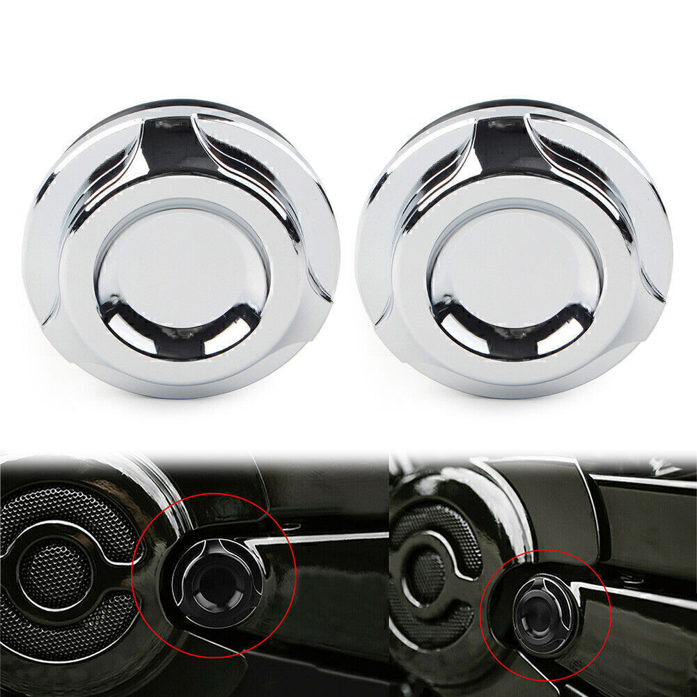 for Harley V-Rod VRSCF/D/R 2006-2017 08 09 Chrome Cut Swingarm Pivot Bolt Covers Q