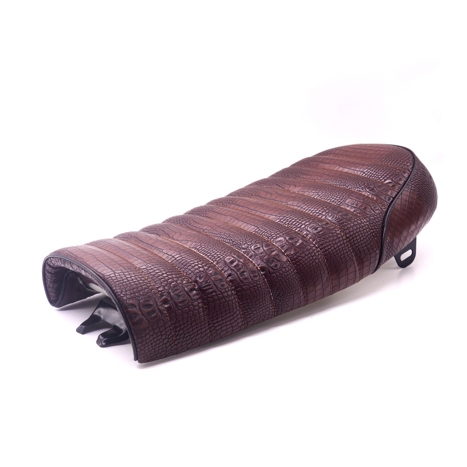 Brown Flat Brat Saddle Serpentine Vintage Cafe Racer for Seat for Honda CB350 CB400 Q