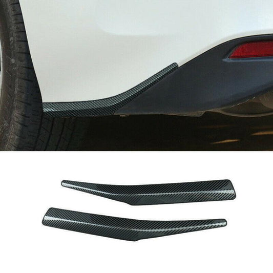for Toyota for Camry 18-23 Carbon Look Rear Splitter Bumper Diffuser Lip Guard Trim