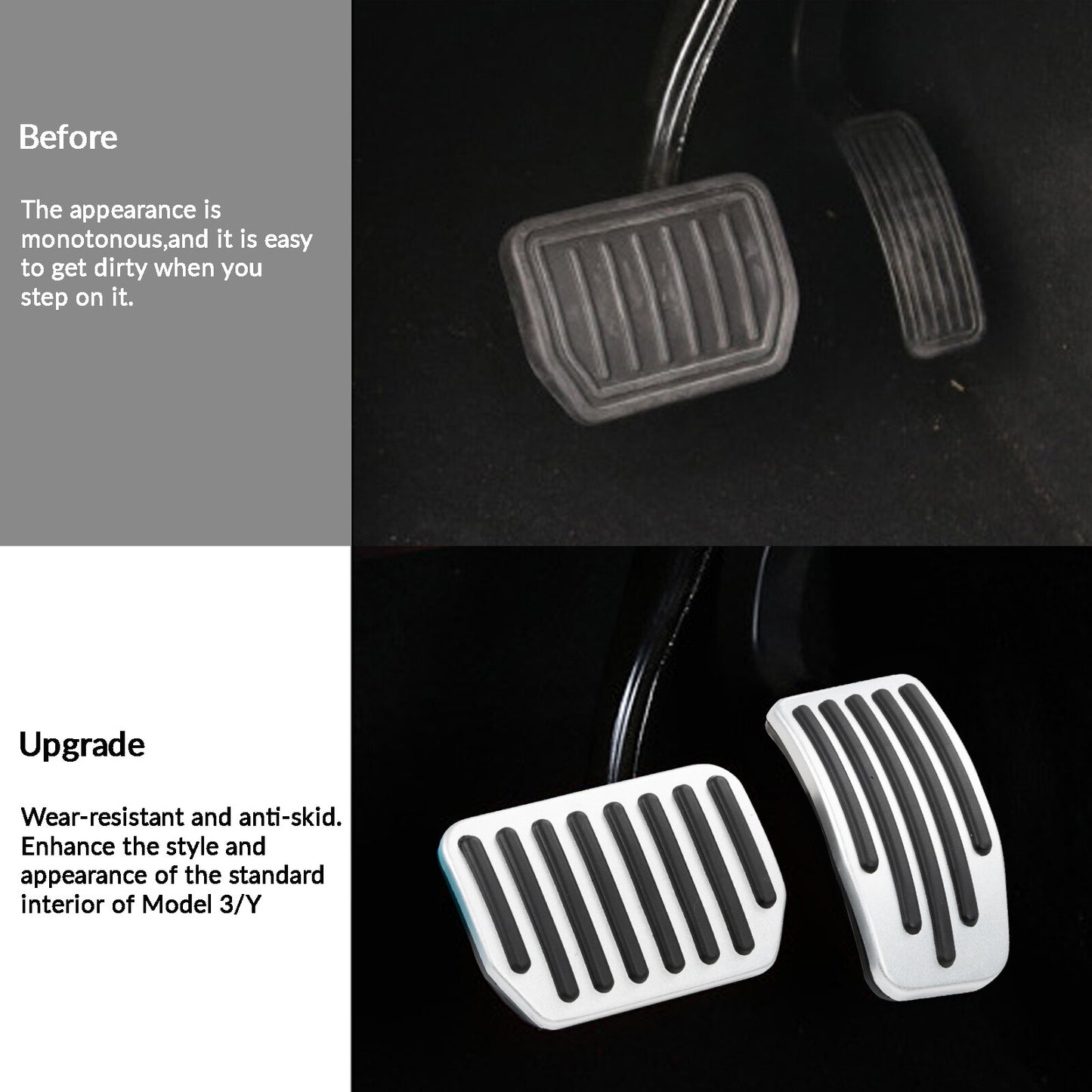 Foot Pedal for Tesla Model 3 Y 2017-2023 Accelerator Brake Pads Non-slip Treadle Q
