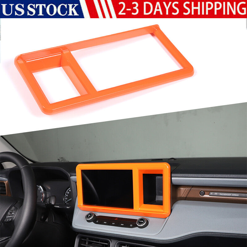 Orange dashboard navigation screen frame cover trim for Maverick 2022/2023 n