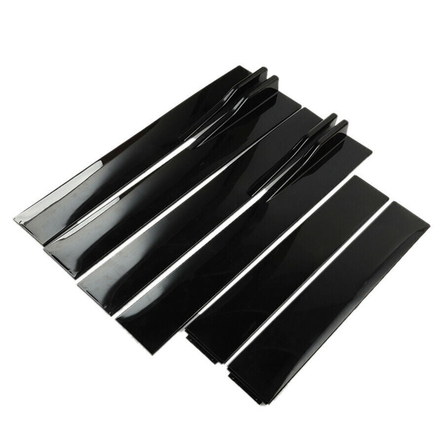 78.7/2M Side Skirt Extension Winglet Rocker Panel Splitter Lip Glossy Black US