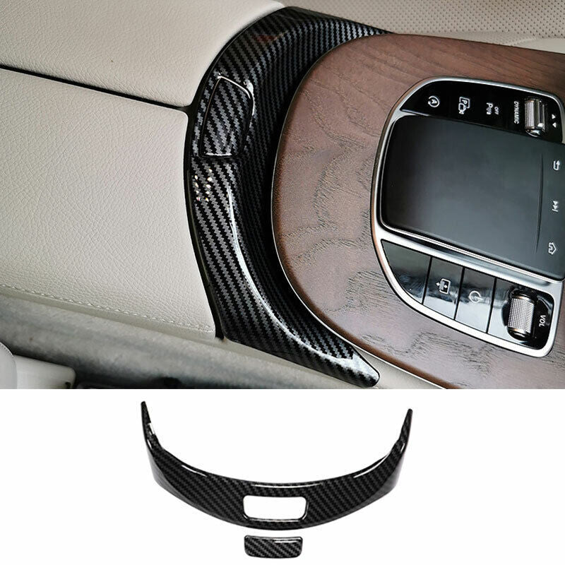for Mazda 3 Axela 14-16 Carbon Fiber Central Console AC Switch Panel Cover Trim v