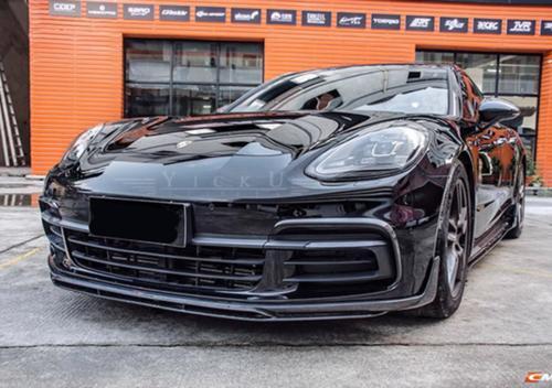 carbon fiber front bumper protective trim for Porsche for Panamera 971 2017 - 2023