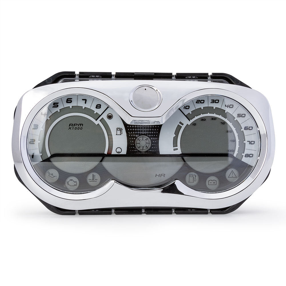 Speedometer gauge cluster 278002270 is compatible with SeaDoo 2006, 2007 - 2011 GTX, RXP, RXT, and BRP.