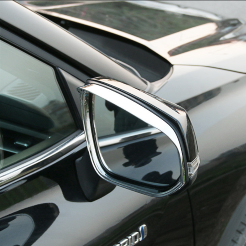 Chrome Style Side Door Mirror Rain Cover Trim for Mitsubishi Outlander 2022-2023