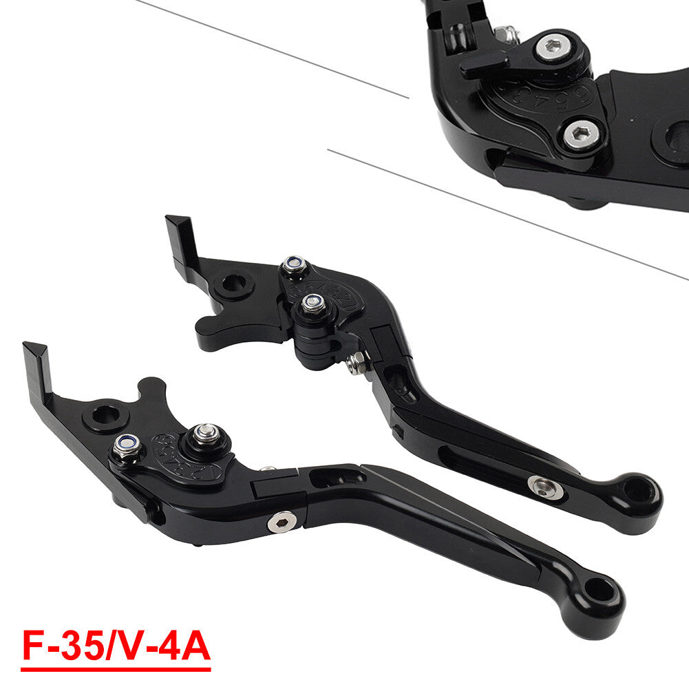 Folding Extendable Brake Clutch Levers for Suzuki GSXR600 GSXR750 11-21 Black Q