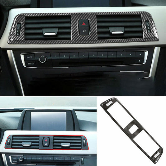 for BMW 3 4 Series GT 2014-2018 Carbon Fiber Middle Air Outlet Vent Cover Trim