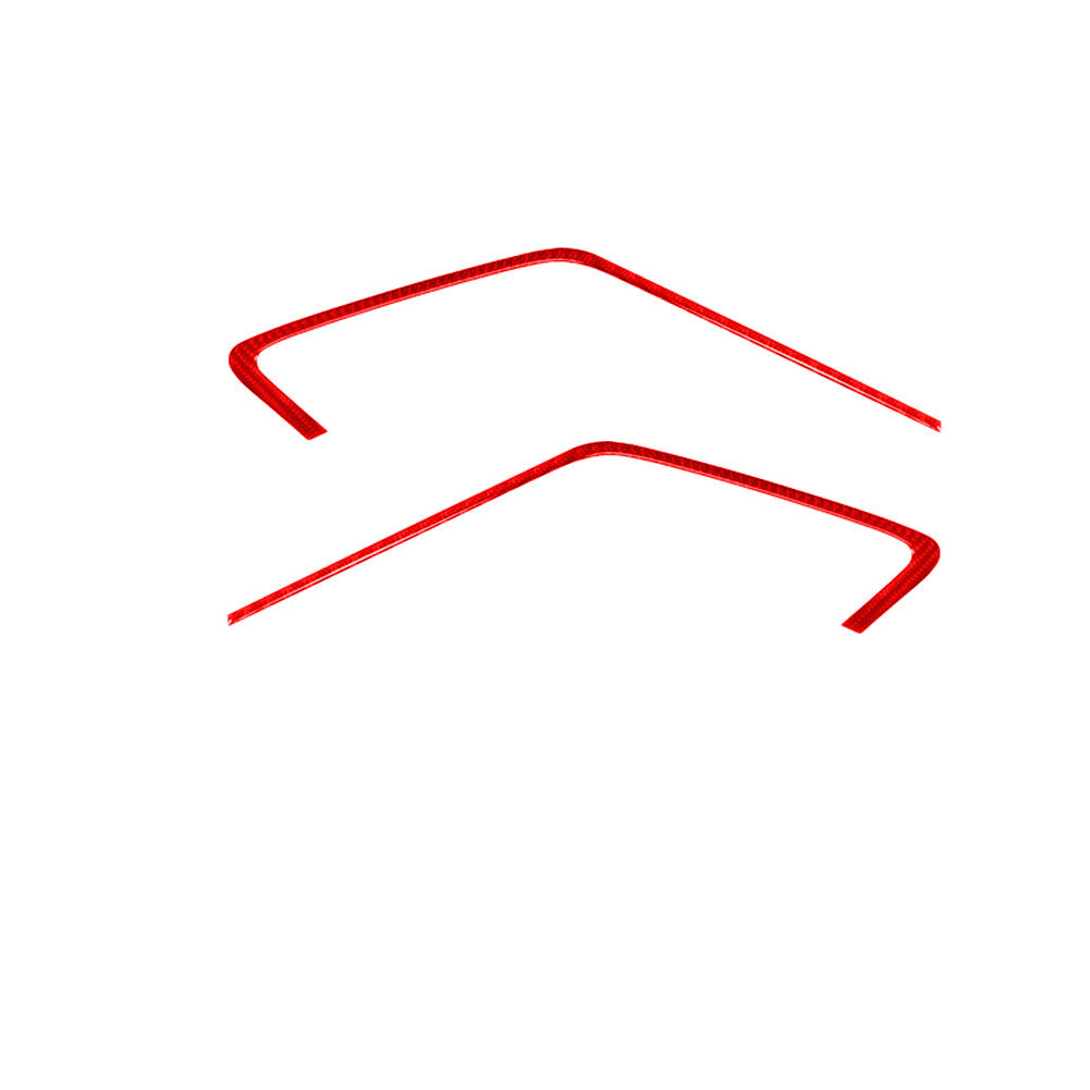 4PCS Red Carbon Fiber Door Handle Frame Cover for Chrysler 200 2015-2017 Type B v