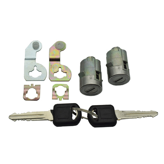 for Chevy for GMC Silverado for Sierra 15298924 Door Lock Cylinder Set With Keys Clips