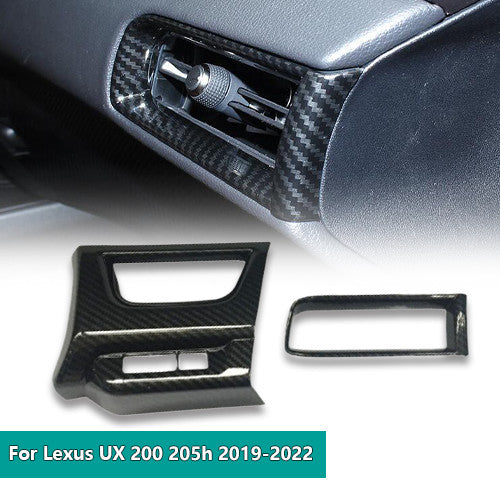 Suitable for Corolla 2020-23 LE XLE black titanium alloy console shift panel cover- v