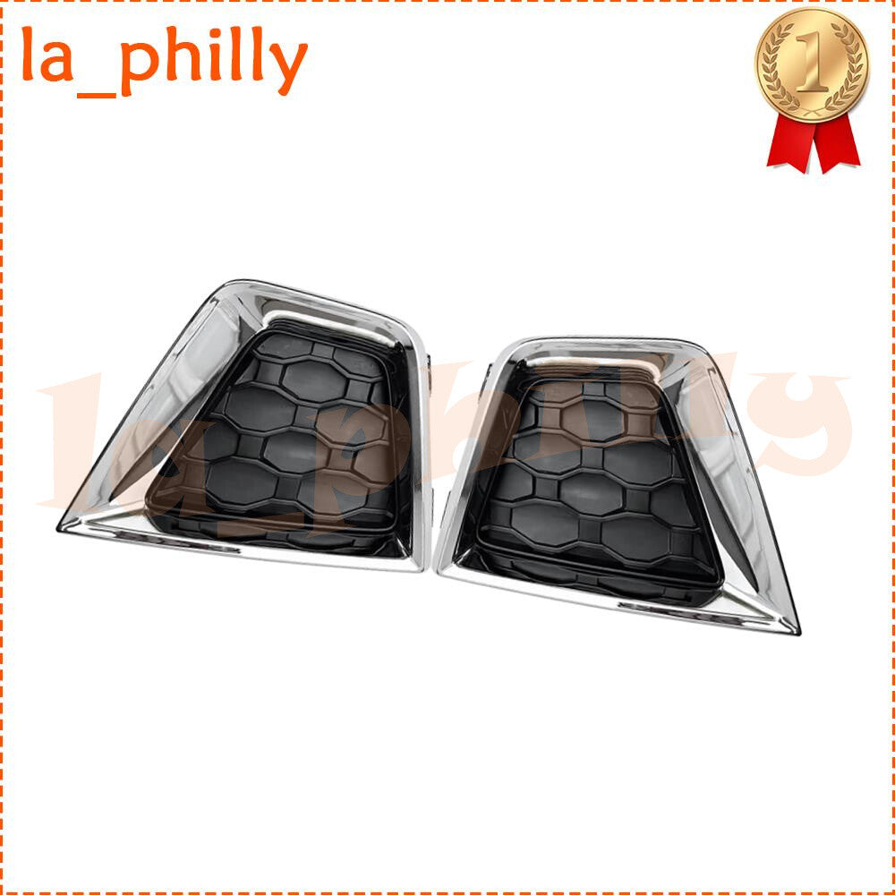 2x Chrome Front Right + Left Fog Lamp Cover 2019 for Jeep Renegade 2018-2020