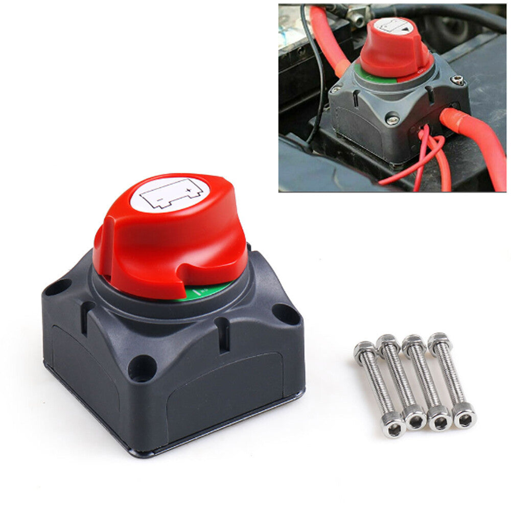 Car for SUV RV Marine Boat 12V Battery Isolator Disconnect Rotary Switch Cut On/Off Q