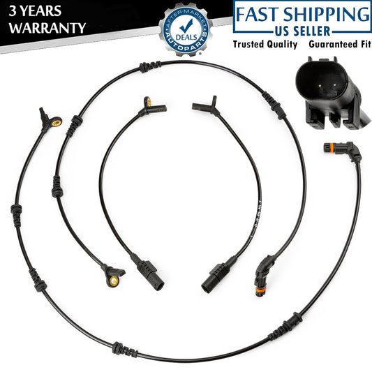 4PCS New Front Rear ABS Wheel Speed Sensor for Mercedes Benz W164 GL ML320 ML350