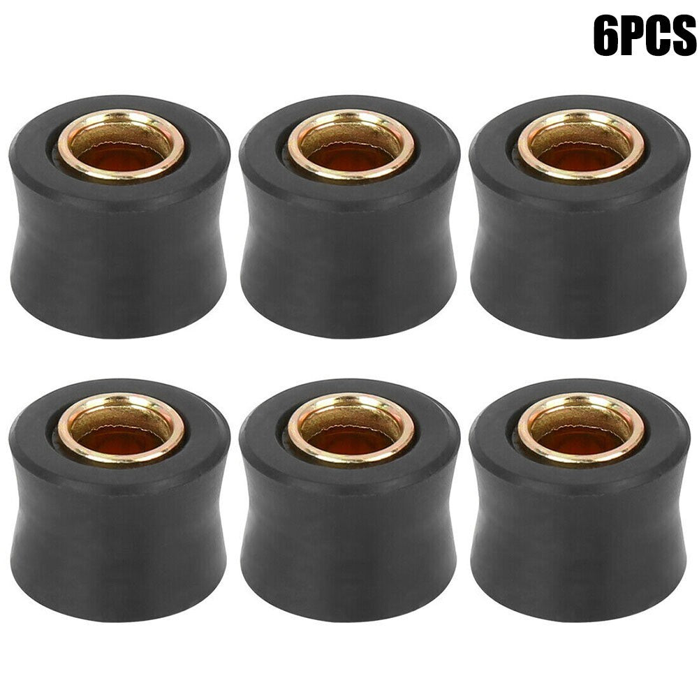 6 Pack Motorbike 10mm Rear Shock Absorber Cushion Rubber Ring Bushing v