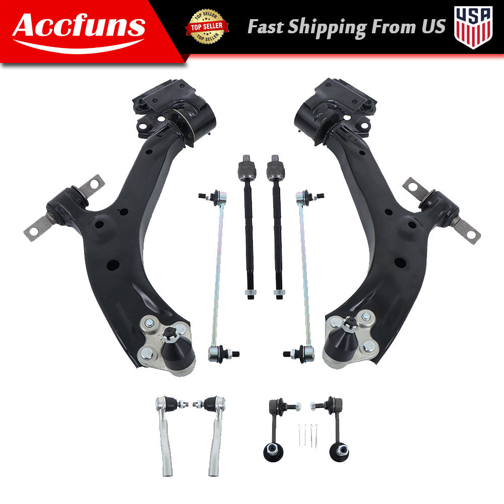 10-piece suspension kit with control arms, tie rods, and rocker links for Honda CR-V 2012-2014 n