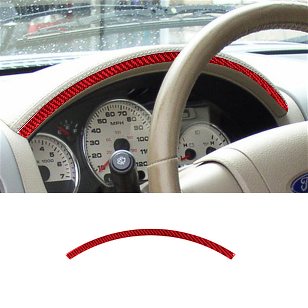 4Pcs Red Carbon Fiber Center Console Panel Cover Trim For Sonic 12-16 v