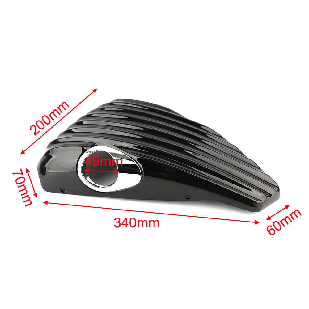 Side battery tank cap for Harley 2014-20 Sportster XL 1200 883 48 72 Black