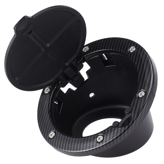 Car Fuel Filler Door Cover Gas Tank Cap Fit for Wrangler JK 2006-2018 Aluminum