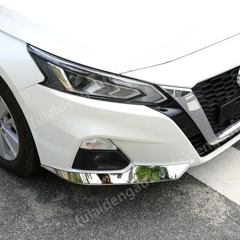 Steel Front Bumper Protection Strip Moulding Cover Trim for Nissan Altima 19-21