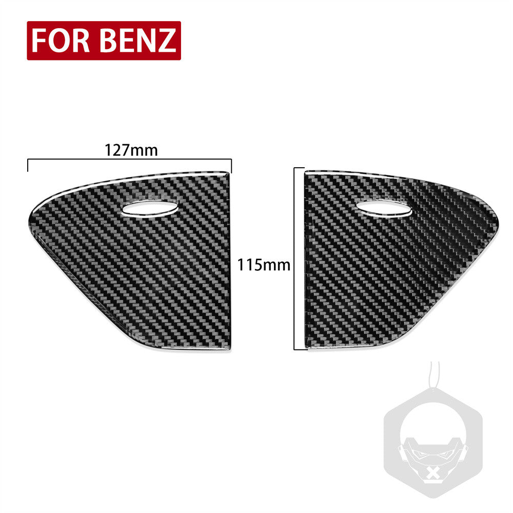 Carbon Fiber Rear Door Storage Box Panel Cover for Benz CLS Class C219 2004-2009
