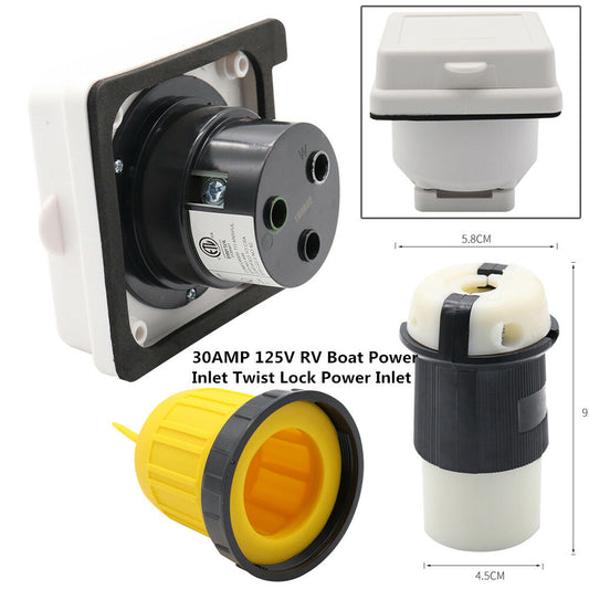 30Ah Imported Twist Lock Female Connector for Vehicles and Ships - Imported PVC+Copper/CCA n