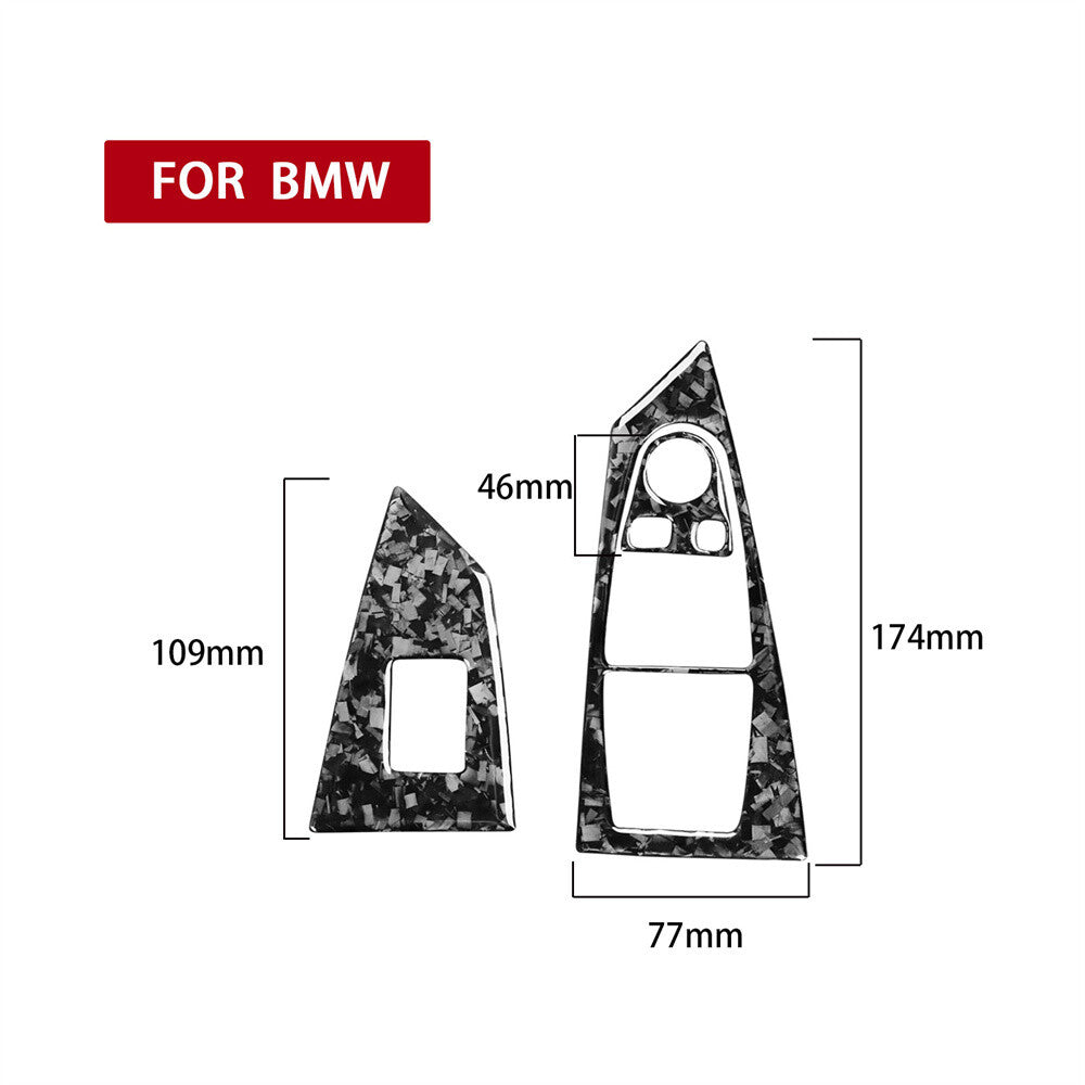 for BMW 6 series E63 E64 Couple 04-10 Forged Carbon Window Lift Switch Cover RHD