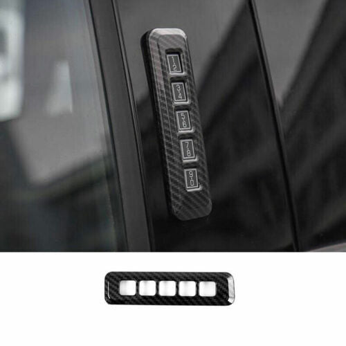 for ford  F150 2015-2020 Carbon Fiber Keyless Entry Keypad Molding Cover Trim ABS
