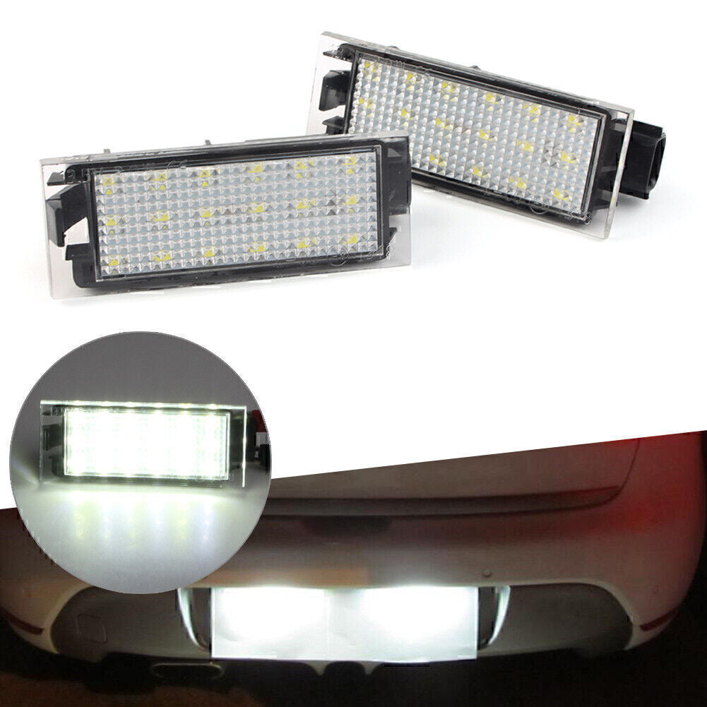 for Renault Twingo Clio Megane 2x Car LED License Plate Light Number Plate Lamp