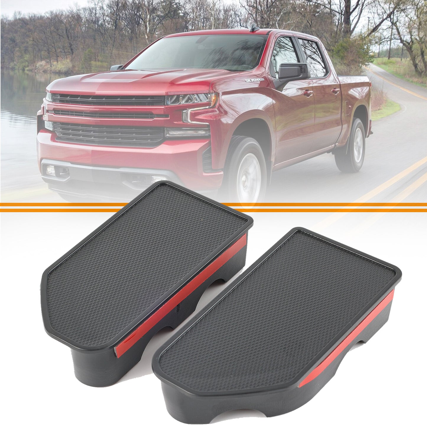 Bed Rail Stake for Chevy Silverado for GMC for Sierra 1500 2500HD 19-23 Pocket Cover Q
