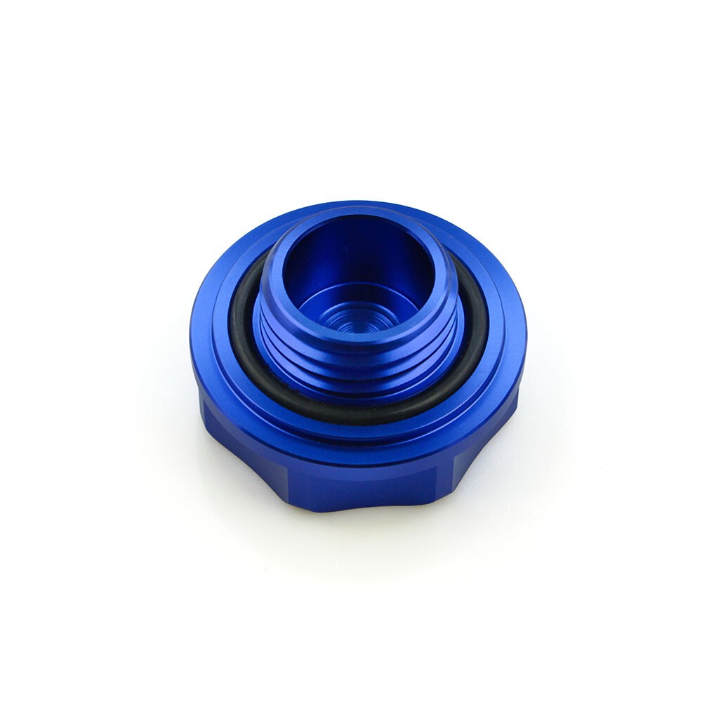 JDM Blue Engine Oil Filler Cap + Radiator Cap + Battery Tie Down for Honda Q