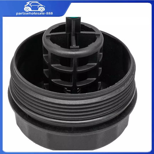 11427525334 Oil filter housing cover suitable for BMW X6, X5, 328i, 528i, X3, and N52 engines.