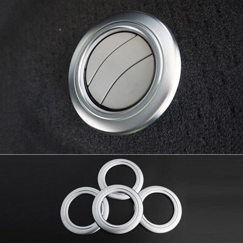 Matte Silver Roof Air Outlet Vent Ring Cover Trim for Toyota for Sienna 2015-2020