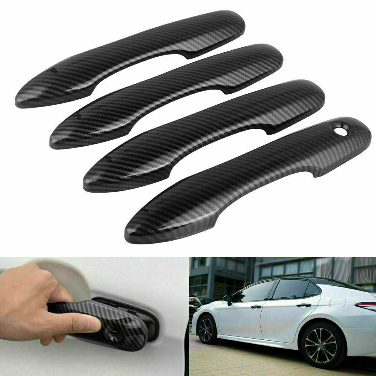 Carbon Fiber ABS Car Gear Shift Knob Cover Head Trim for Kia Seltos 2020-2023 v