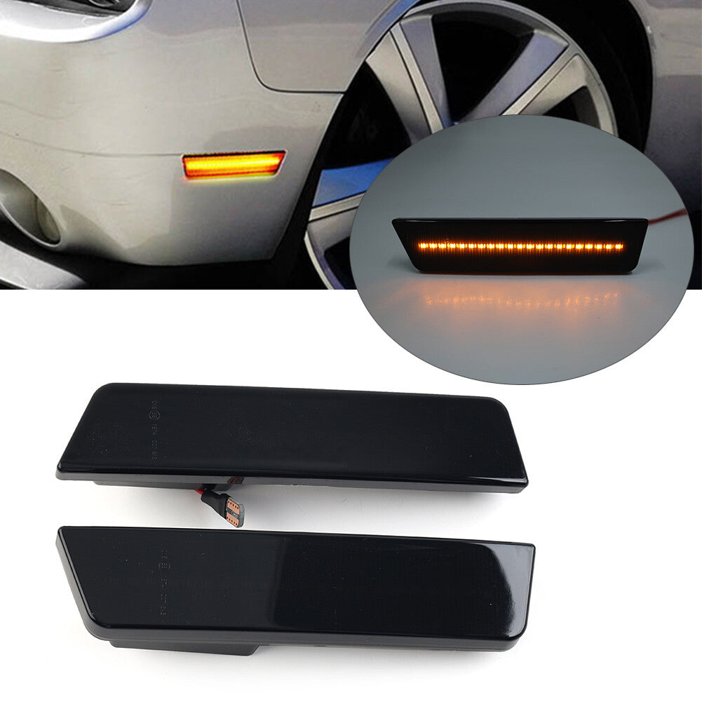 Car LED Front Side Marker Lights Fit for Dodge for Challenger 2008-14 & Charger 2011-14