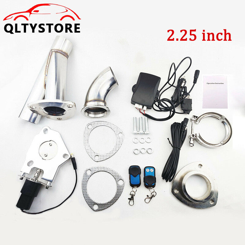 2.25'' Stainless Electric Exhaust Valve shut off Dump Valve Manual & Remote Kit Q