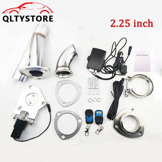 2.25'' Stainless Electric Exhaust Valve shut off Dump Valve Manual & Remote Kit Q
