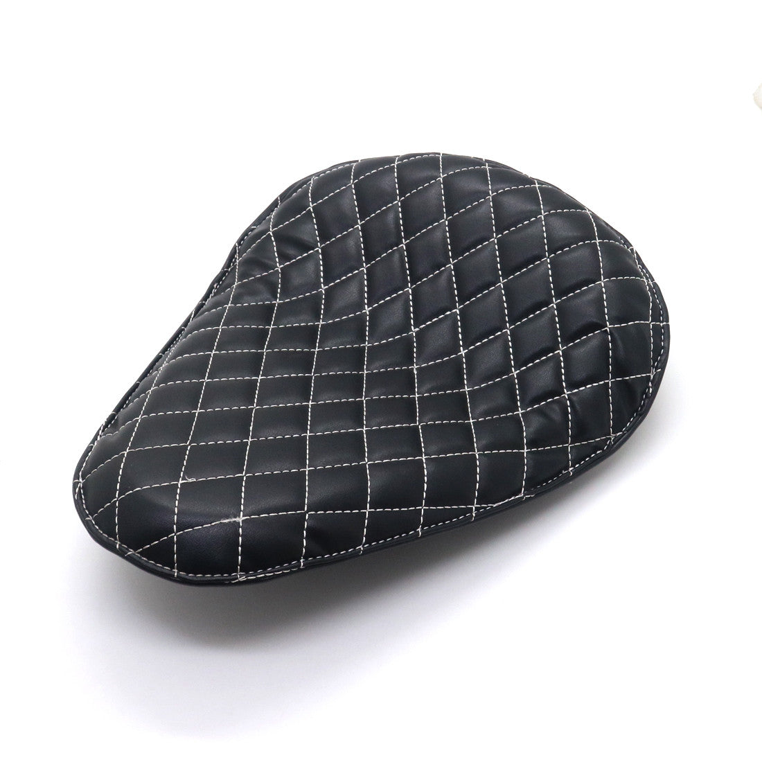 Black Diamond PU Leather Driver for Seat Spring  Bracket For Bobber Chopper Custom Q