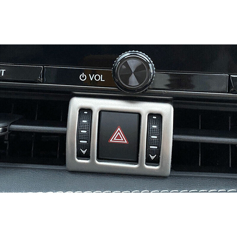 for Lexus NX250/350/h/450h 2022-2024 Silver Emergency Light Switch Panel Trim 1x