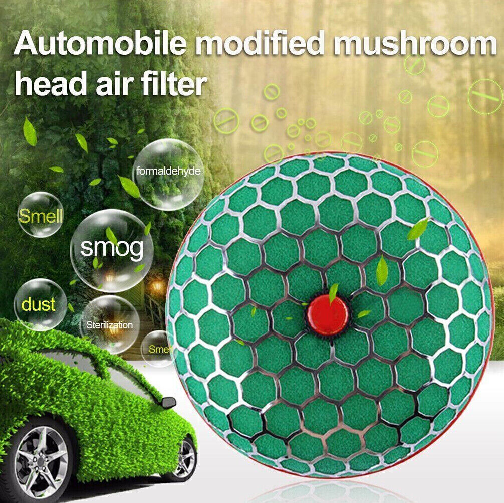4JDM Mushroom Style Mesh Car Air Inlet Intake Filters High Flow Washable