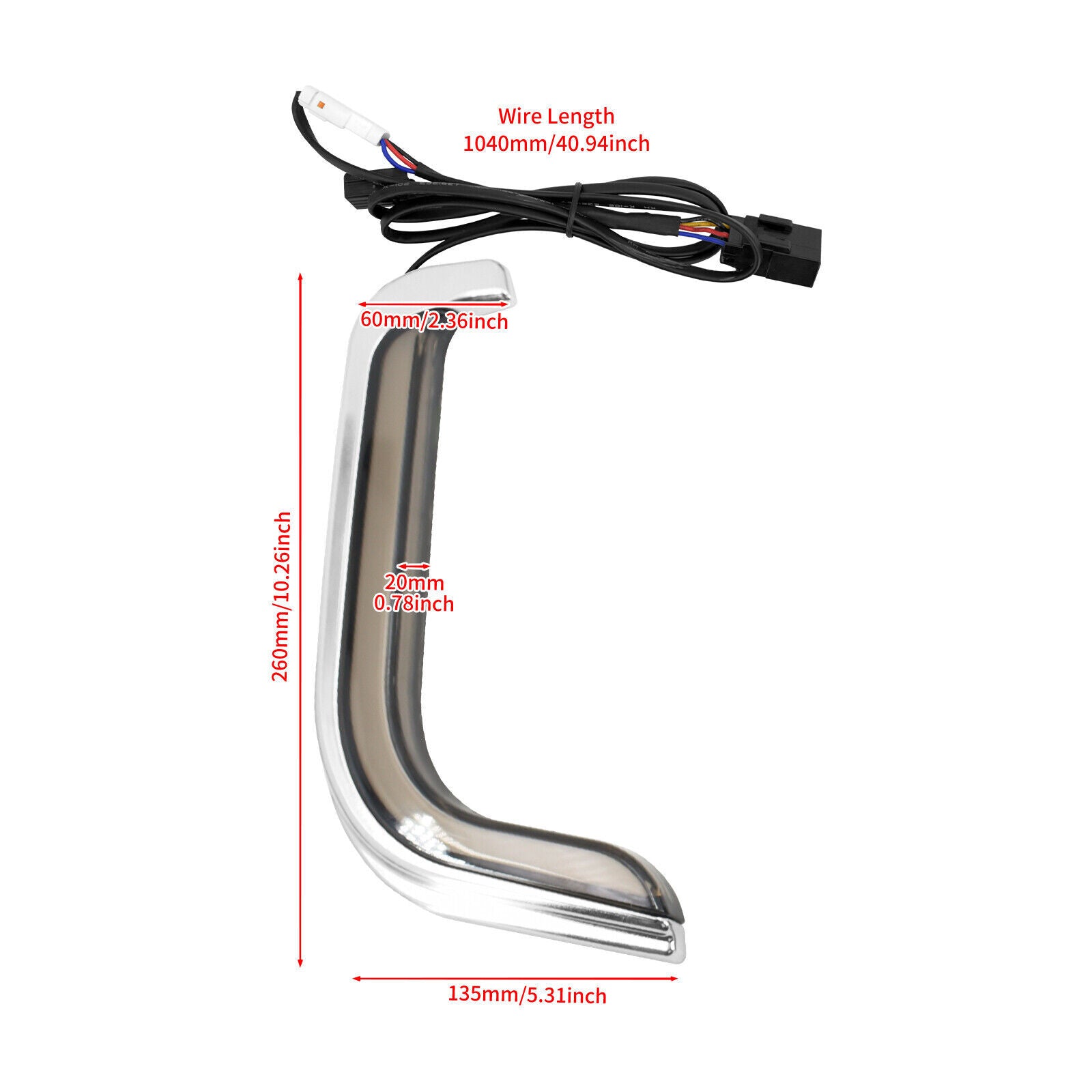 LED Fairing Lower Accent Turn Signal Light Fit for Harley Touring CVO 2006-2013