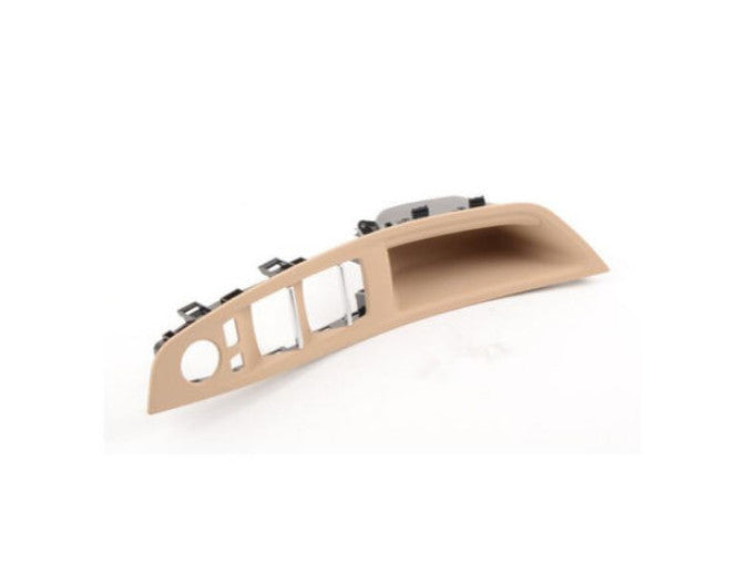 1-Piece Beige Front Left Inner Door Handle Embedded Grip Switch Panel for F10 n