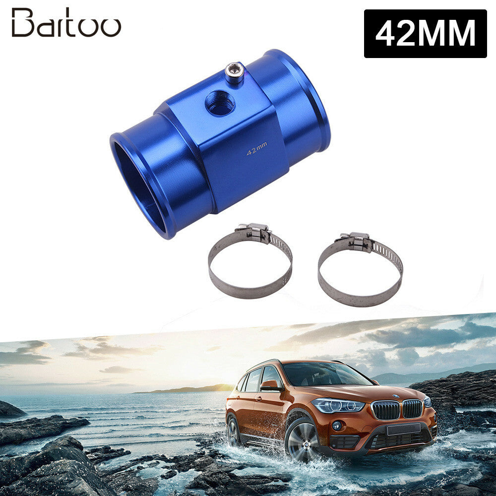 Car Water Temp Temperature 42mm Joint Pipe Sensor Gauge Radiator Hose Adapter Q