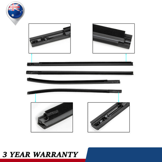 4PCS Door Belt Line Weatherstrip Rubber Seal AB3Z2625555E  for ford  RANGER 12-21 Q